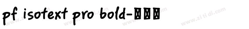 pf isotext pro bold字体转换